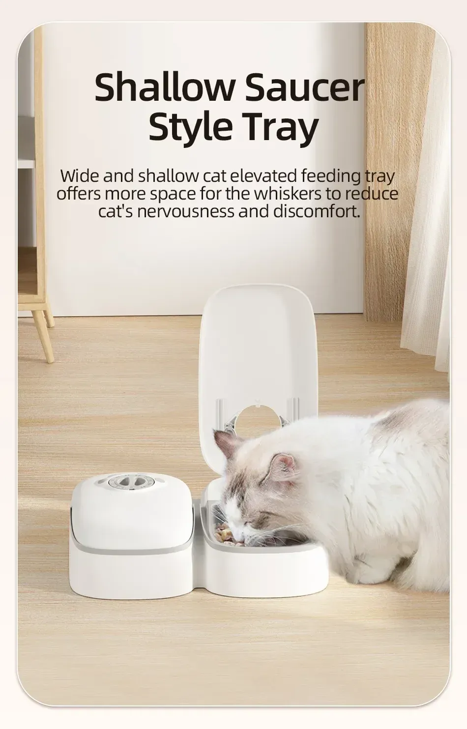 Automatic Dual Bowl Pet Feeder for Dogs & Cats | Timed Wet/Dry Food Dispenser with Ice Pack & Alarm Clock | Portable & Easy Clean Pet Food Solution showcase 12