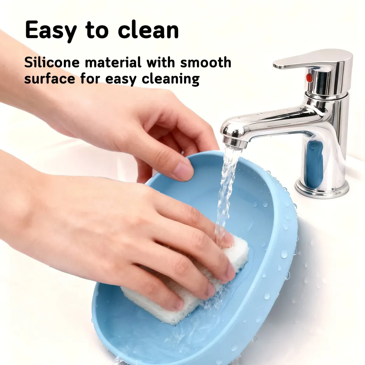2PCS Silicone Cat Bowls, Whisker-Friendly Wide Shallow Pet Feeding Dish for Dry Wet Food, Non-Spill, Easy Clean, BPA-Free, 7.1" Diameter showcase 3