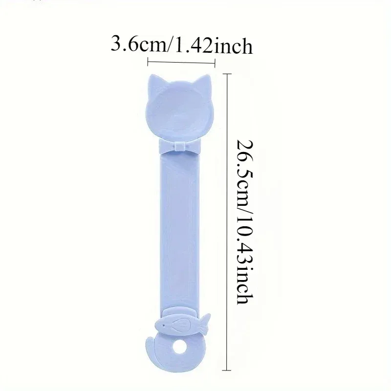 Easy-Squeeze Cat Treat Dispenser with Long Handle - Durable Plastic Lickable Wet Food Feeder Spoon for Cats, Pet Snack Tool thumbnail 4