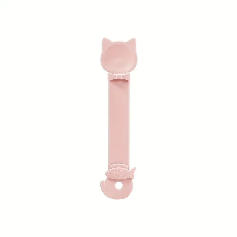 Easy-Squeeze Cat Treat Dispenser with Long Handle - Durable Plastic Lickable Wet Food Feeder Spoon for Cats, Pet Snack Tool thumbnail 6
