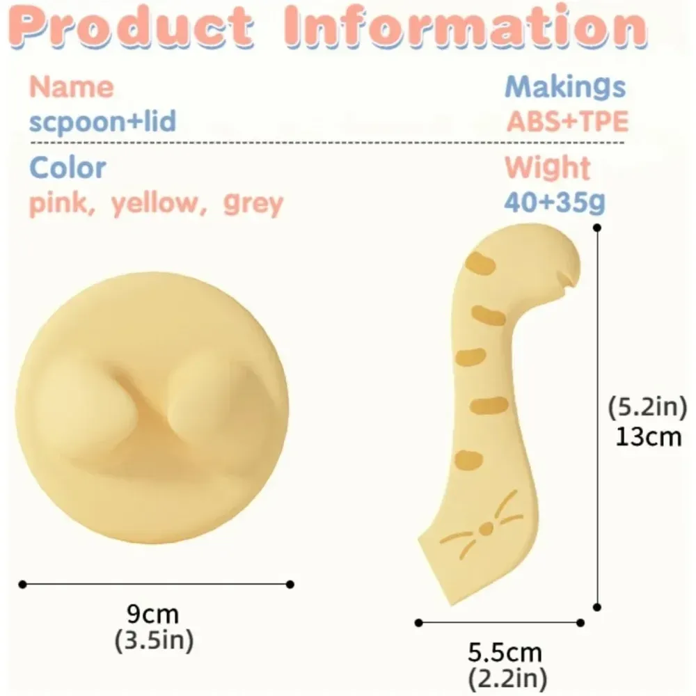 Pet Accessories Multifunctional Pet Dog Spoon Can Opener Wet Food Mixing Spoon Silicone Cat Can Sealing Cover Food Storage showcase 6