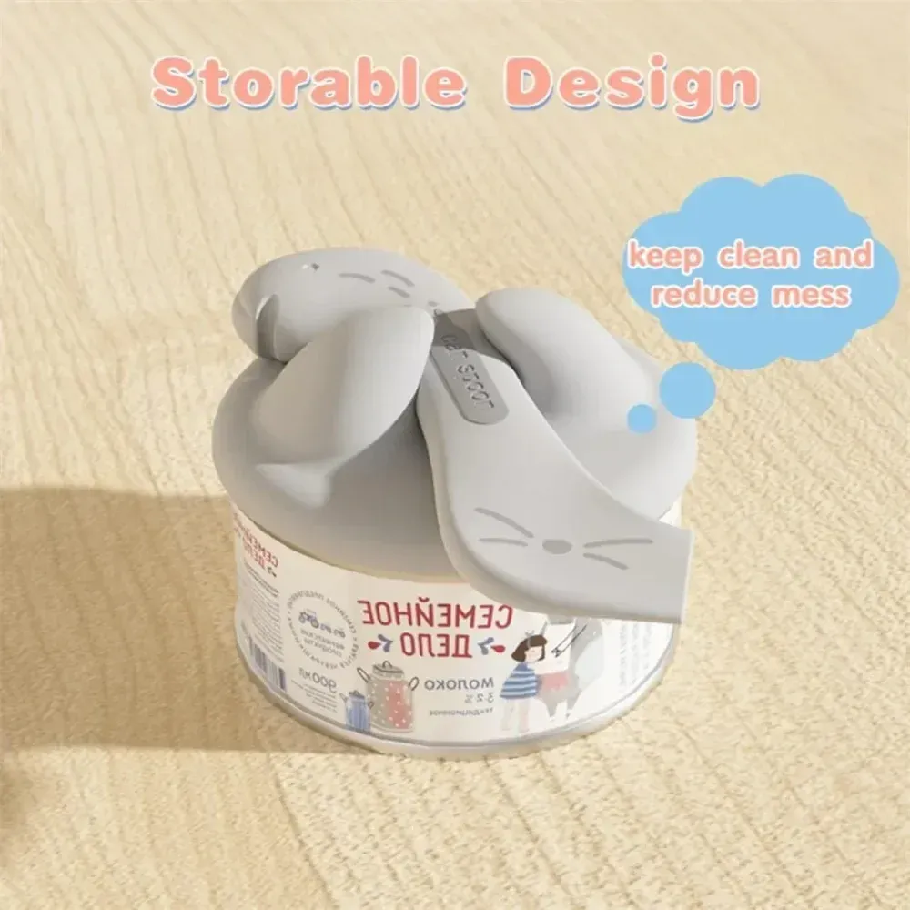 Pet Accessories Multifunctional Pet Dog Spoon Can Opener Wet Food Mixing Spoon Silicone Cat Can Sealing Cover Food Storage showcase 5
