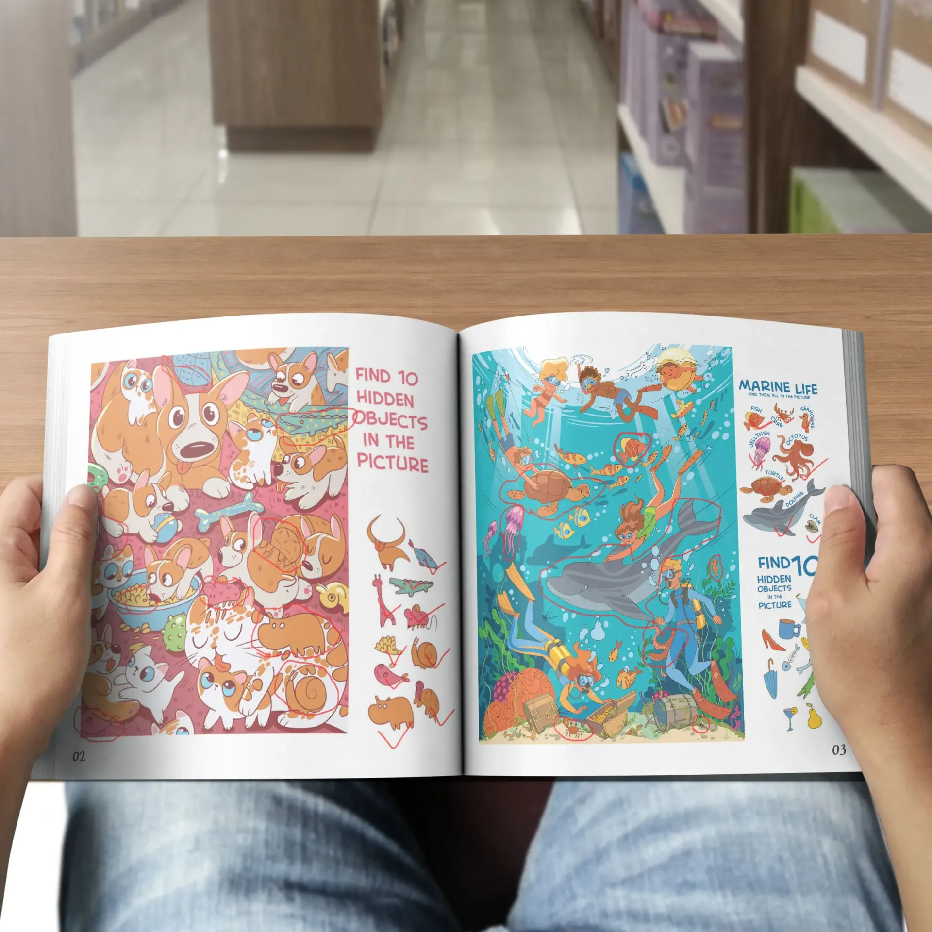 Hidden Object Picture Book for Kids: Develop Concentration Skills, Fun Educational Activity Book for Children Ages 4-8, Perfect for Travel and Quiet Time