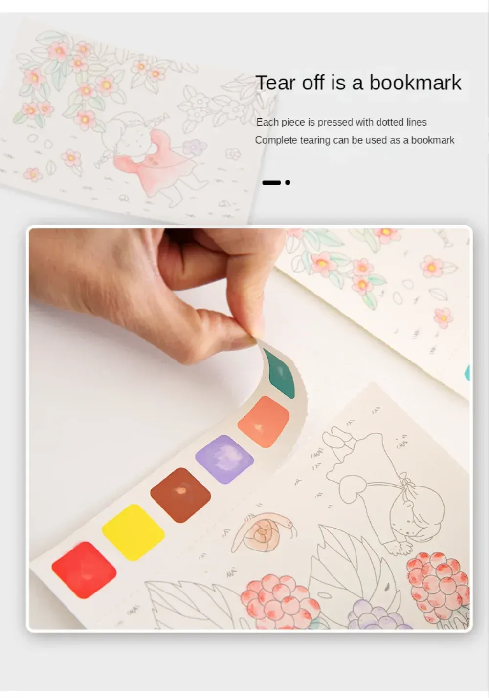 Creative Watercolor Painting Book for Kids: Fairy Tale, Animal & Flower Designs, Gouache Graffiti Drawing Pad, Children's DIY Art Toy, 20 Pages showcase 8