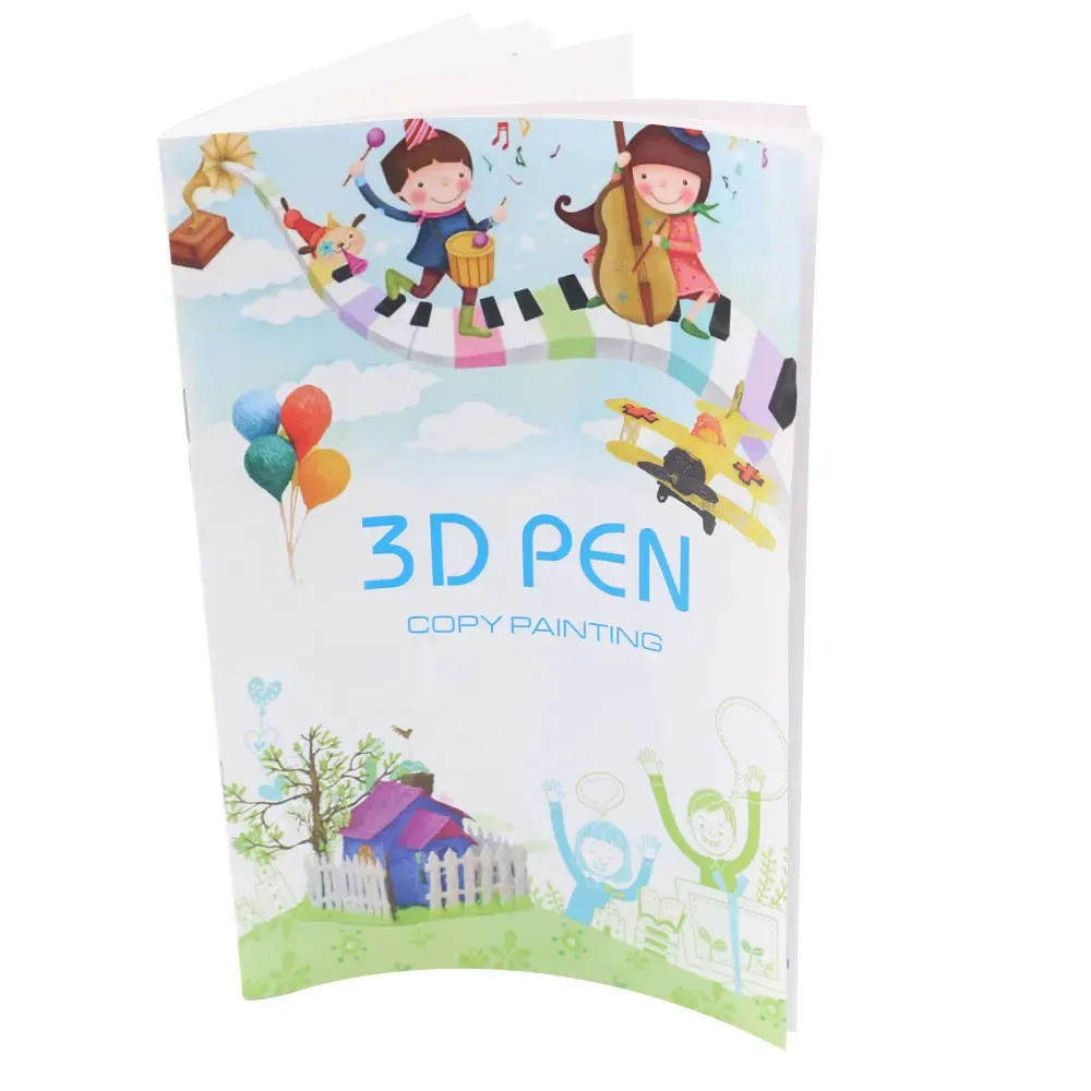 3D Printing Pen Drawing Book with Reusable Templates - Kids Art Supplies, Thick Paper, Clear Plate, Colorful Patterns for Creative Painting & Copying thumbnail 6
