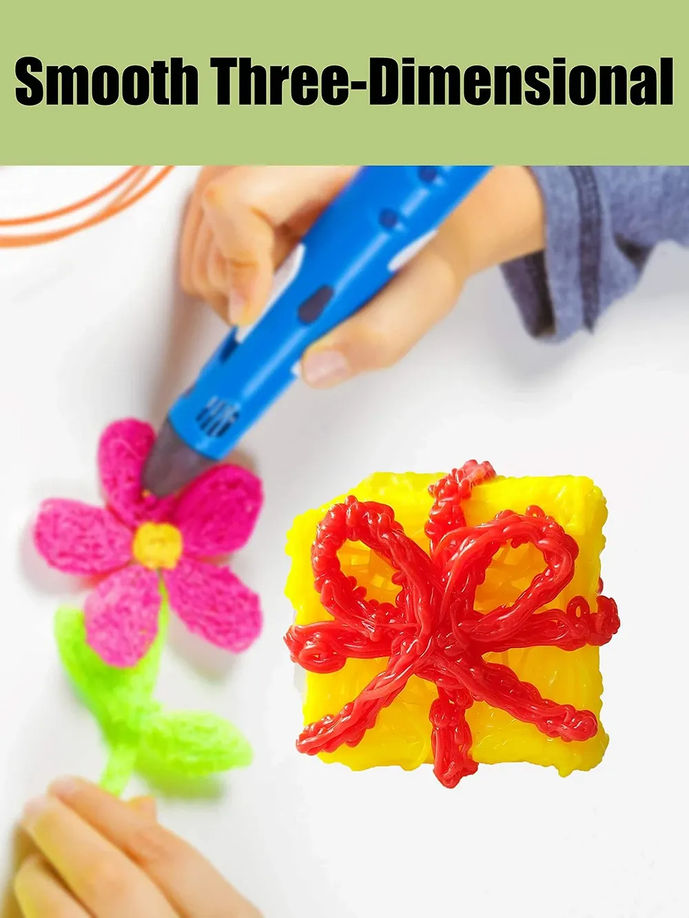 3D Printing Pen Drawing Book with Reusable Templates - Kids Art Supplies, Thick Paper, Clear Plate, Colorful Patterns for Creative Painting & Copying showcase 8