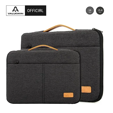 14" 15.6" Laptop Sleeve Bag Pouch for MacBook HP Dell Acer, Shockproof Business Travel Briefcase for Men, Durable Polyester Computer Case