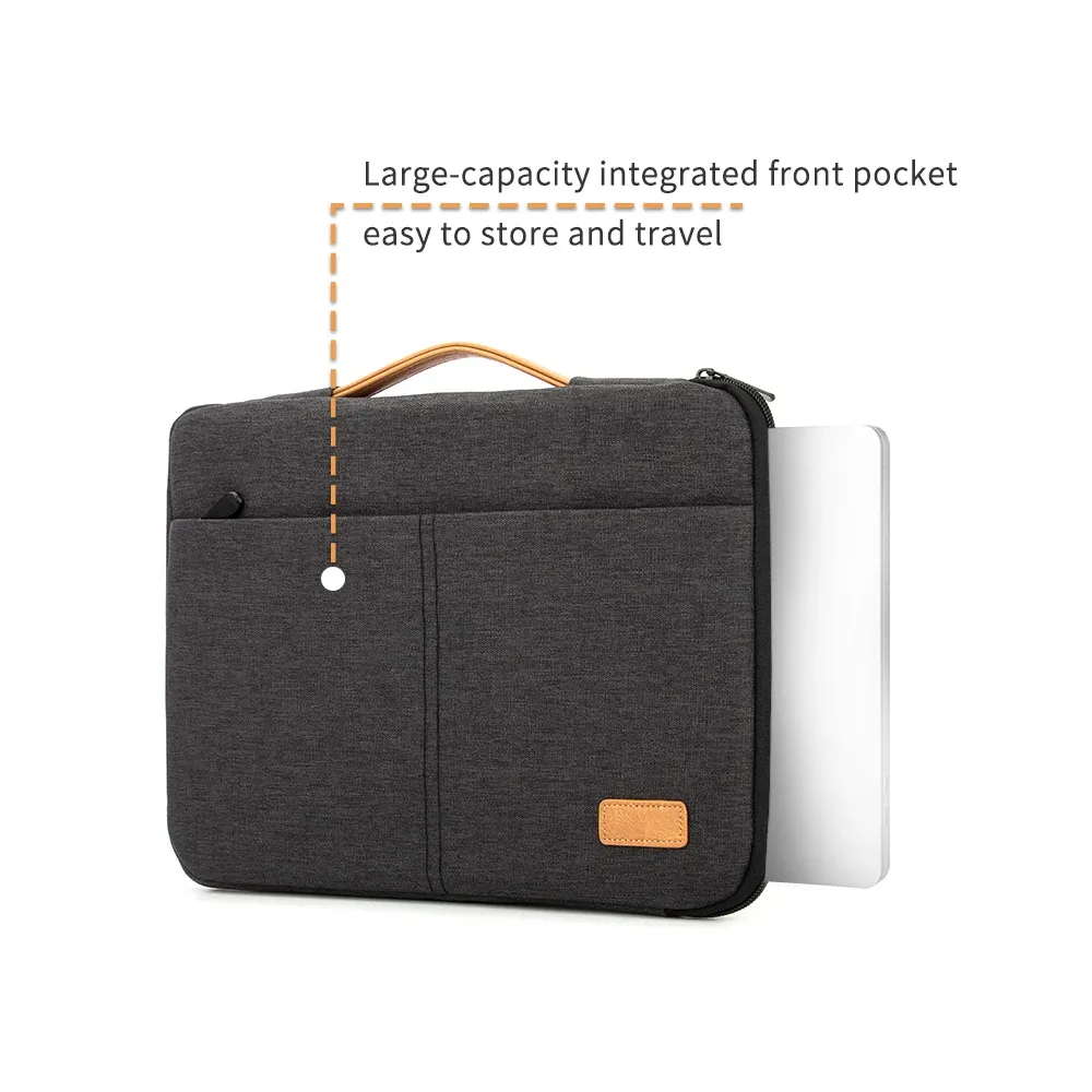 14" 15.6" Laptop Sleeve Bag Pouch for MacBook HP Dell Acer, Shockproof Business Travel Briefcase for Men, Durable Polyester Computer Case showcase 8