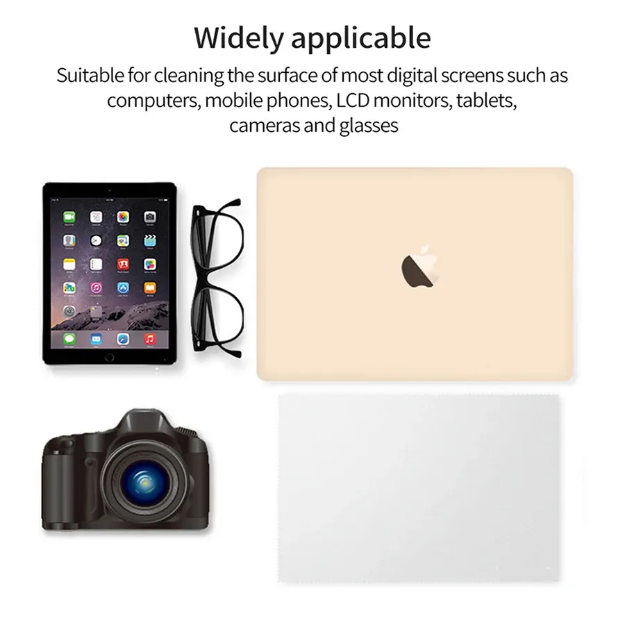 Microfiber Keyboard Cover & Screen Cleaner Cloth for MacBook Pro 13/15/16 Inch - Dustproof, Anti-Oil, Premium Cleaning Kit showcase 8