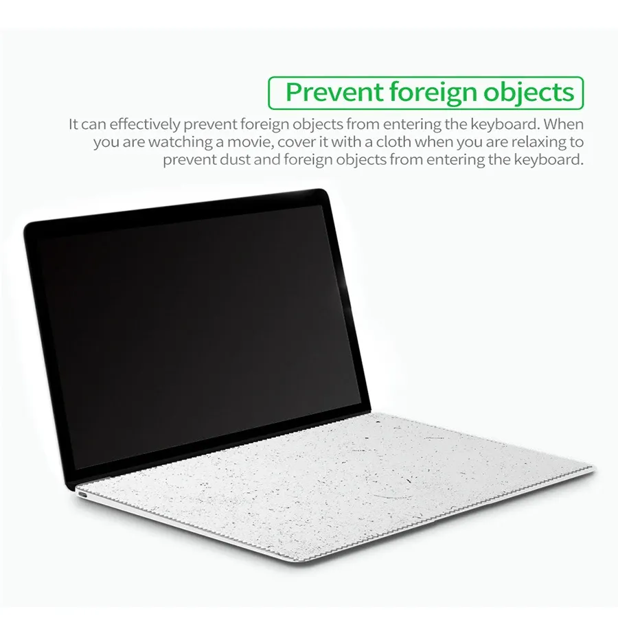 Microfiber Keyboard Cover & Screen Cleaner Cloth for MacBook Pro 13/15/16 Inch - Dustproof, Anti-Oil, Premium Cleaning Kit showcase 7