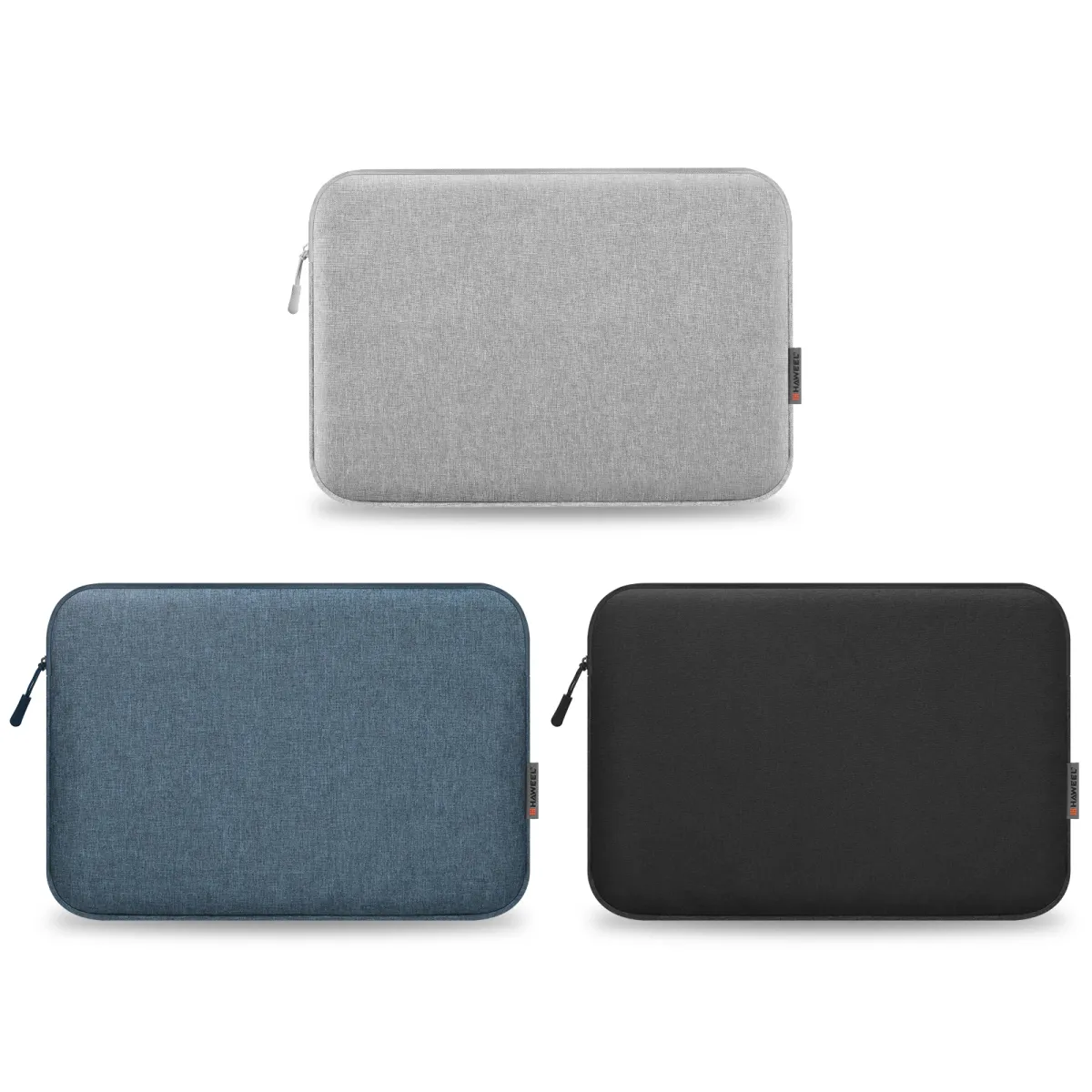 HAWEEL 11-16 Inch Laptop Sleeve Case for MacBook Air Pro, Lightweight Padded Notebook Tablet Bag with Zipper, Polyester & Crystal Fluff Protection showcase 17