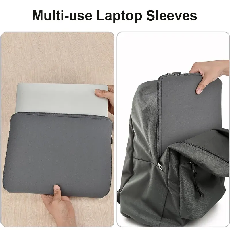13-15.6 Inch Laptop Sleeve Bag Case for MacBook Air Pro, Dell, Lenovo, Xiaomi - 360° Protection, Double Zipper, Water-Resistant showcase 5