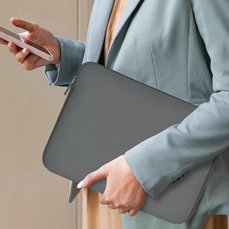 13-15.6 Inch Laptop Sleeve Bag Case for MacBook Air Pro, Dell, Lenovo, Xiaomi - 360° Protection, Double Zipper, Water-Resistant showcase 6