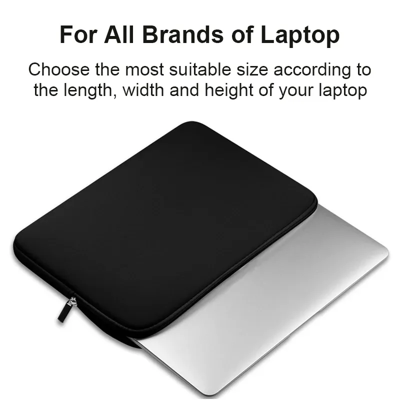 Durable Black Laptop Bag Sleeve Case for 11-15.6 Inch Laptops - Protects Lenovo, Xiaomi, Dell, MacBook Air/Pro/Retina showcase 2