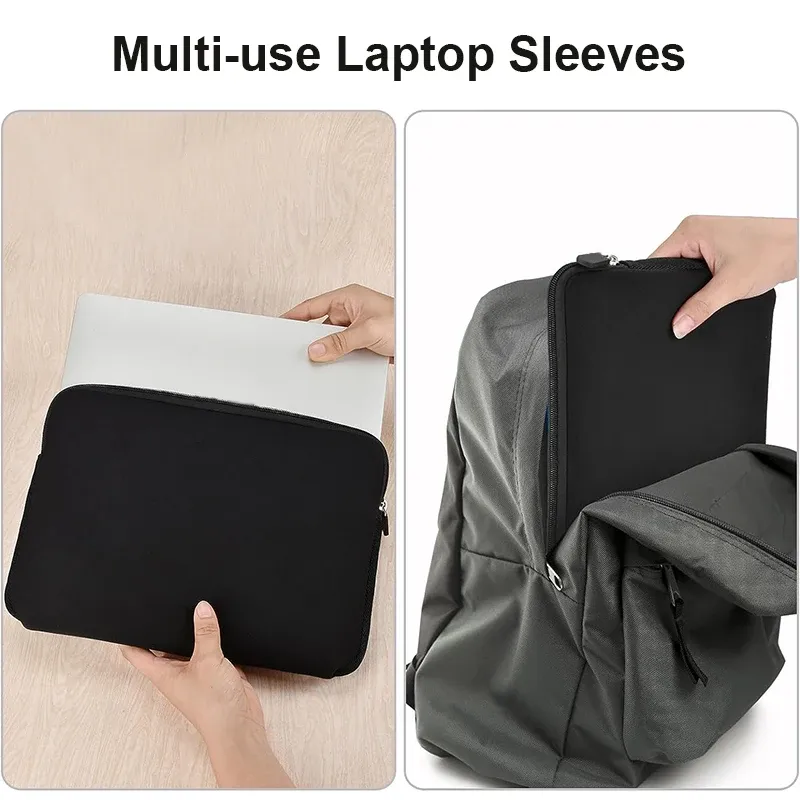 Durable Black Laptop Bag Sleeve Case for 11-15.6 Inch Laptops - Protects Lenovo, Xiaomi, Dell, MacBook Air/Pro/Retina showcase 5