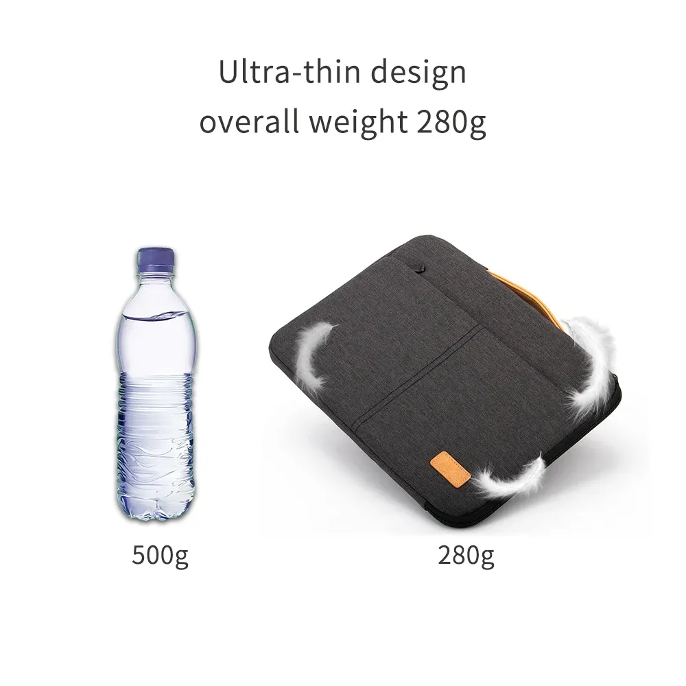14/15.6 Inch Laptop Sleeve Bag Pouch for MacBook, HP, Dell, Acer - Shockproof Business Travel Briefcase for Men showcase 3