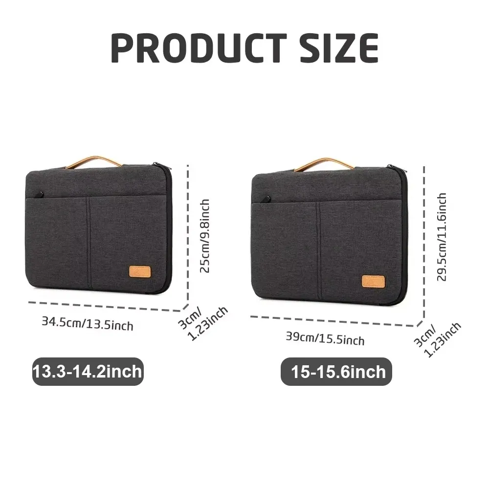 Slim Protective Laptop Sleeve Case for 13.3-16 Inch MacBook Pro M3/M2/M1, Business Travel Briefcase Bag for Men & Women thumbnail 4