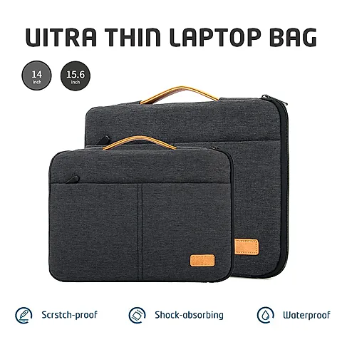 Slim Protective Laptop Sleeve Case for 13.3-16 Inch MacBook Pro M3/M2/M1, Business Travel Briefcase Bag for Men & Women