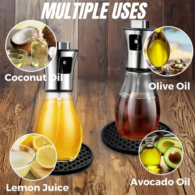 Olive Oil Sprayer for Cooking,200ml glass Olive oil sprayer, Vegetable Oil sprayer with funnel ,Oil sprayer,Baking, Frying, BBQ - Image 4