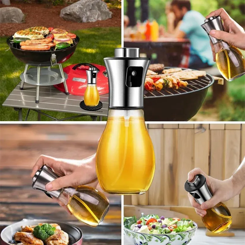 Olive Oil Sprayer for Cooking,200ml glass Olive oil sprayer,  Vegetable Oil sprayer with funnel ,Oil sprayer,Baking, Frying, BBQ showcase 5