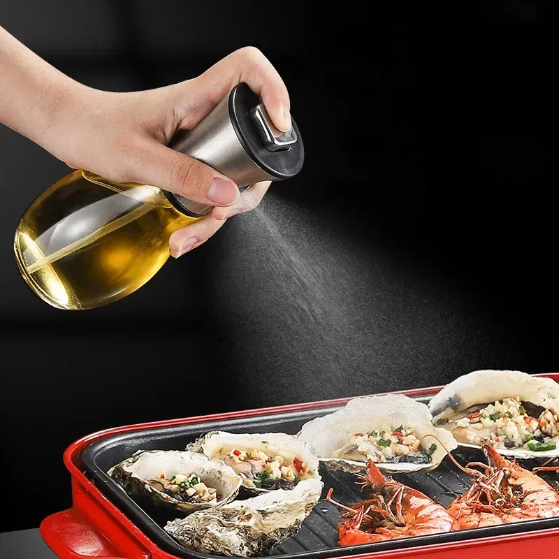 Olive Oil Sprayer for Cooking,200ml glass Olive oil sprayer,  Vegetable Oil sprayer with funnel ,Oil sprayer,Baking, Frying, BBQ showcase 10