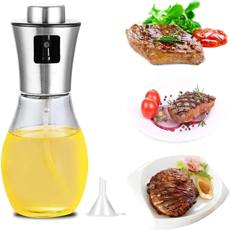 Olive Oil Sprayer for Cooking,200ml glass Olive oil sprayer,  Vegetable Oil sprayer with funnel ,Oil sprayer,Baking, Frying, BBQ showcase 17