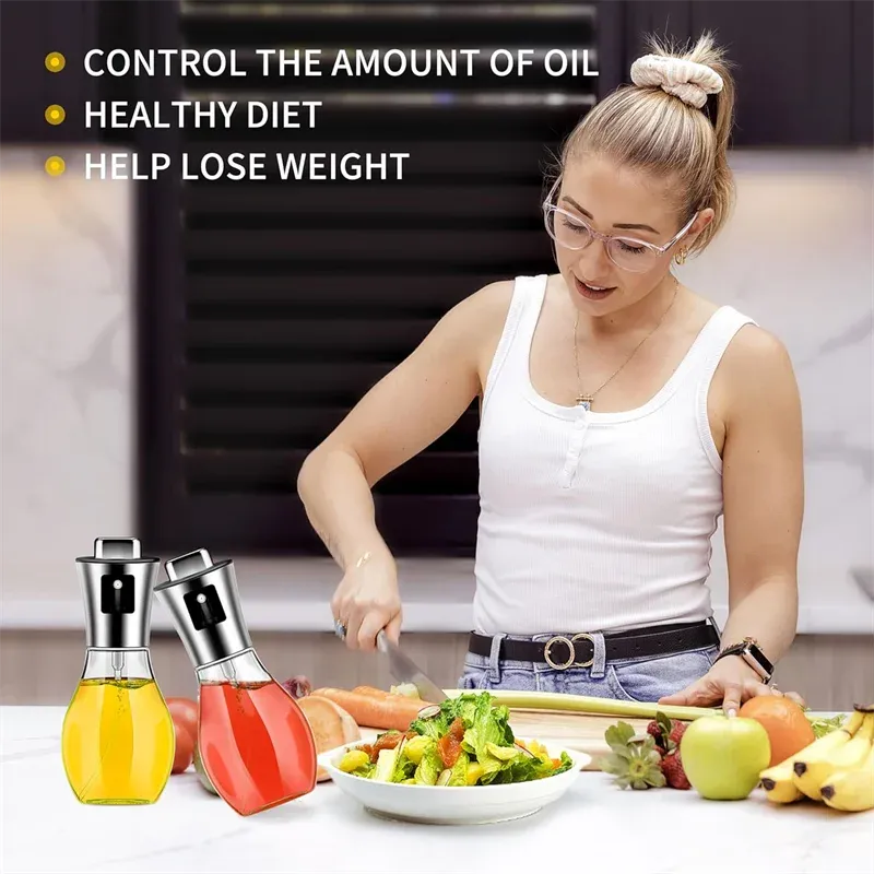 Olive Oil Sprayer for Cooking,200ml glass Olive oil sprayer,  Vegetable Oil sprayer with funnel ,Oil sprayer,Baking, Frying, BBQ showcase 15