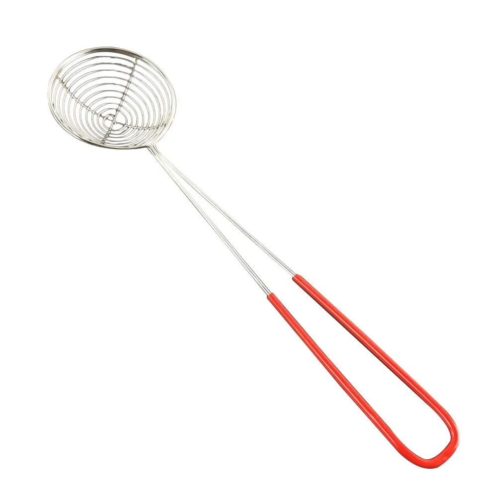 Premium Stainless Steel Spider Strainer Spoon - Deep Frying, Draining Oil, Cooking Utensil for Dumplings, Vegetables, Fries, and Pearl Milk Tea - Kitchen Skimmer Tool showcase 4