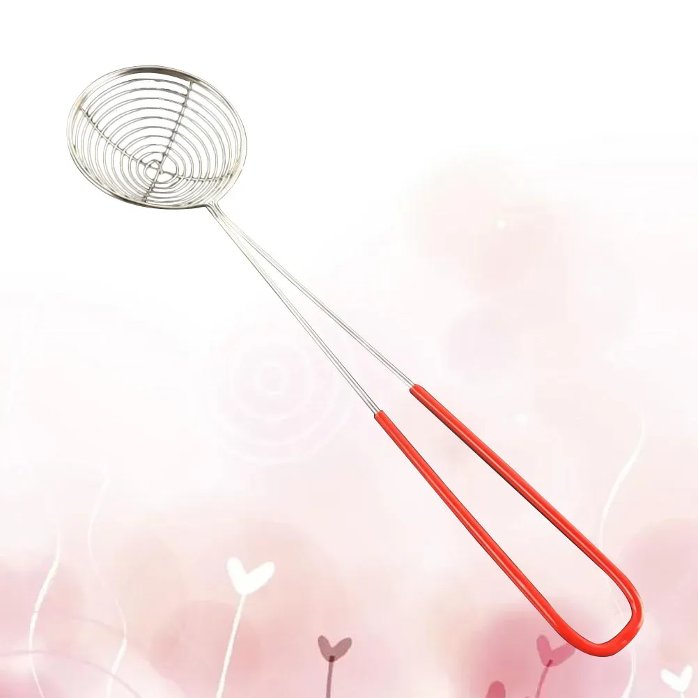 Premium Stainless Steel Spider Strainer Spoon - Deep Frying, Draining Oil, Cooking Utensil for Dumplings, Vegetables, Fries, and Pearl Milk Tea - Kitchen Skimmer Tool thumbnail 4