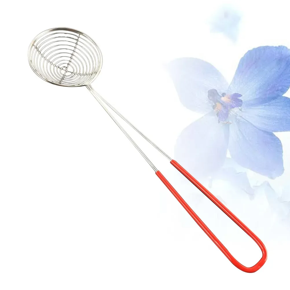 Premium Stainless Steel Spider Strainer Spoon - Deep Frying, Draining Oil, Cooking Utensil for Dumplings, Vegetables, Fries, and Pearl Milk Tea - Kitchen Skimmer Tool showcase 1