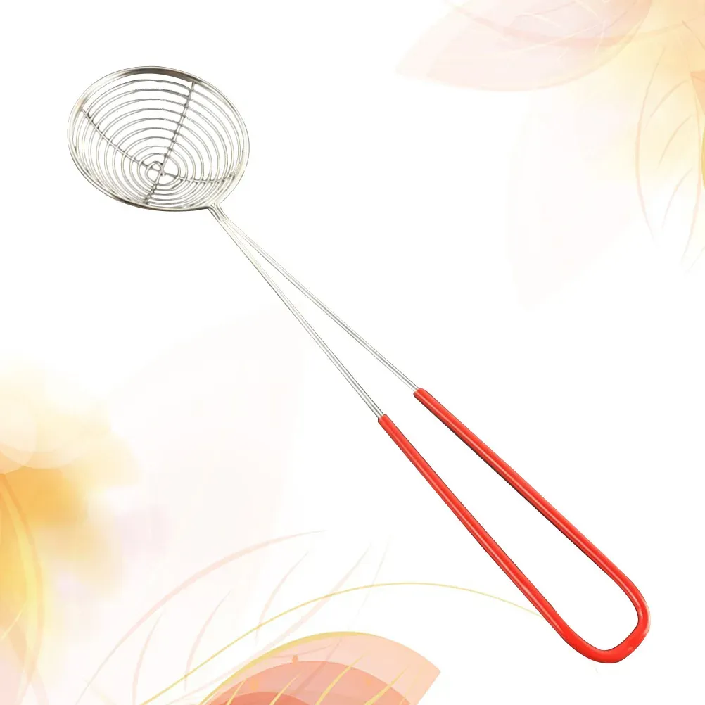 Premium Stainless Steel Spider Strainer Spoon - Deep Frying, Draining Oil, Cooking Utensil for Dumplings, Vegetables, Fries, and Pearl Milk Tea - Kitchen Skimmer Tool showcase 2