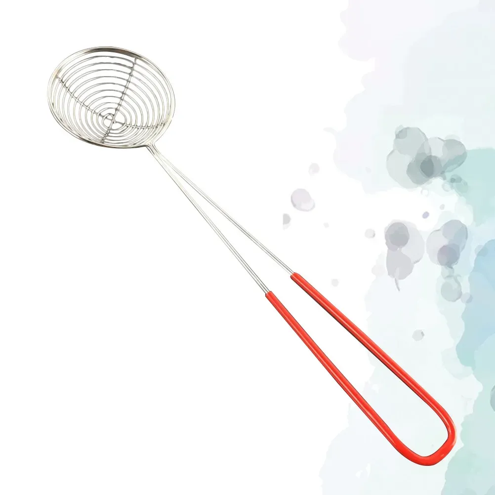 Premium Stainless Steel Spider Strainer Spoon - Deep Frying, Draining Oil, Cooking Utensil for Dumplings, Vegetables, Fries, and Pearl Milk Tea - Kitchen Skimmer Tool showcase 3