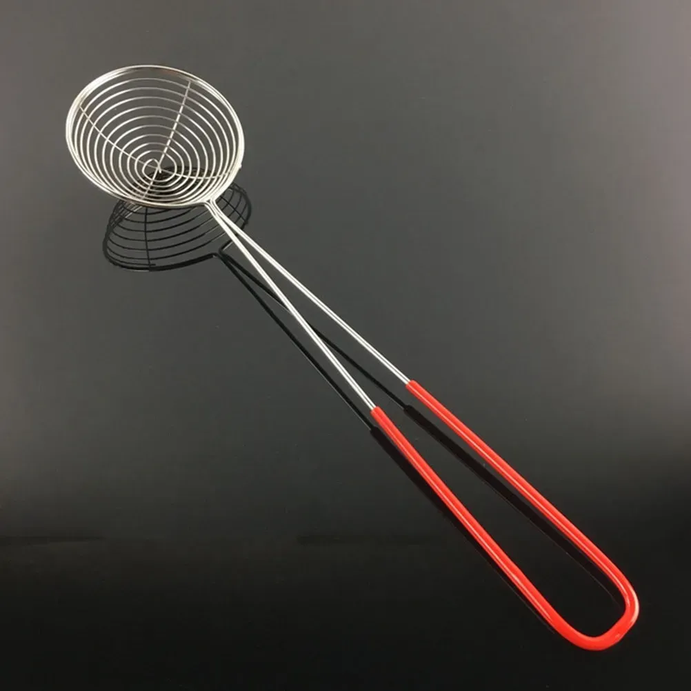 Premium Stainless Steel Spider Strainer Spoon - Deep Frying, Draining Oil, Cooking Utensil for Dumplings, Vegetables, Fries, and Pearl Milk Tea - Kitchen Skimmer Tool thumbnail 2