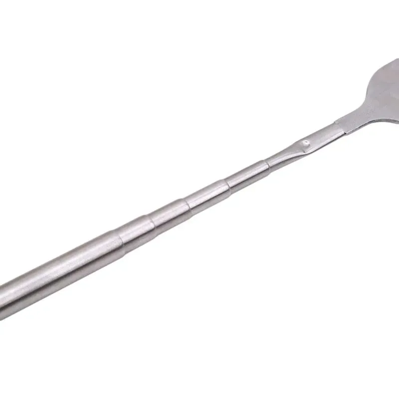 Silver Stainless Steel Telescopic Extendable Fork - Long BBQ Meat, Fruit, Dessert Cutlery for Kitchen & Barbecue thumbnail 5