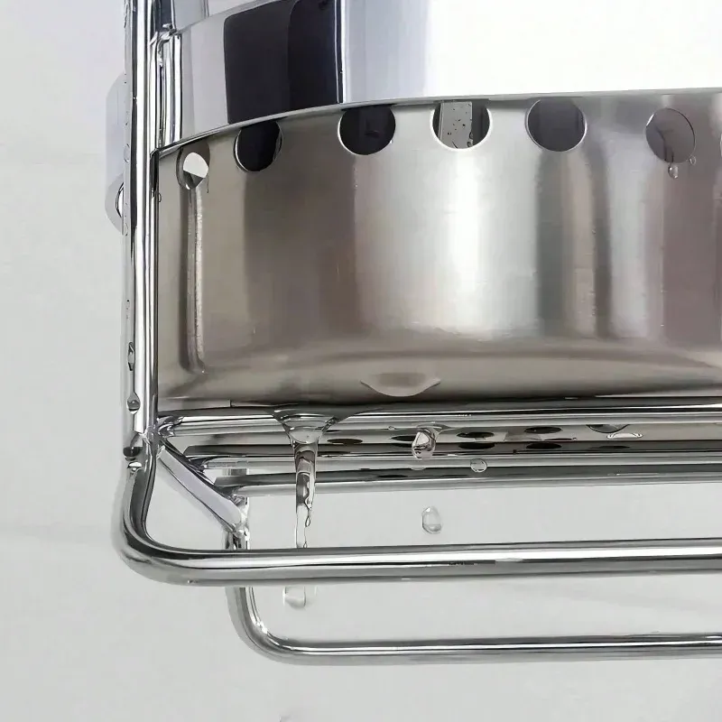 Stainless Steel Cylindrical Chopstick Cutlery Storage Box Holder Organizer for Home Kitchens, Restaurants, Dormitories - Durable & Stylish Utensil Container showcase 3