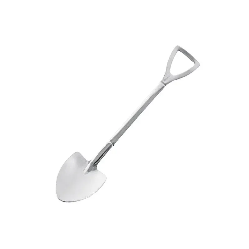 Creative Stainless Steel Spade Spoon Set - 4PCS Ice Cream Dessert Tea Coffee Spoons, Durable & Rust-Resistant Tableware for Kitchen Use showcase 12
