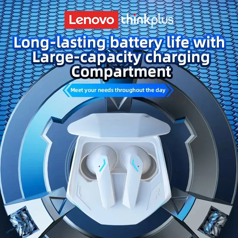 Lenovo GM2 Pro Bluetooth 5.3 Earphones: 9D Stereo Wireless Headphones with Mic, Dual Music/Game Modes, Low Latency, Active Noise Cancelling for Sports & Gaming thumbnail 4