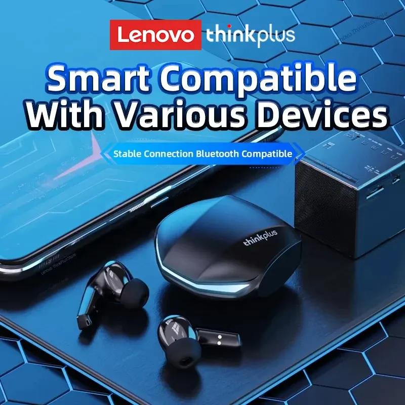 Lenovo GM2 Pro Bluetooth 5.3 Earphones: 9D Stereo Wireless Headphones with Mic, Dual Music/Game Modes, Low Latency, Active Noise Cancelling for Sports & Gaming thumbnail 3