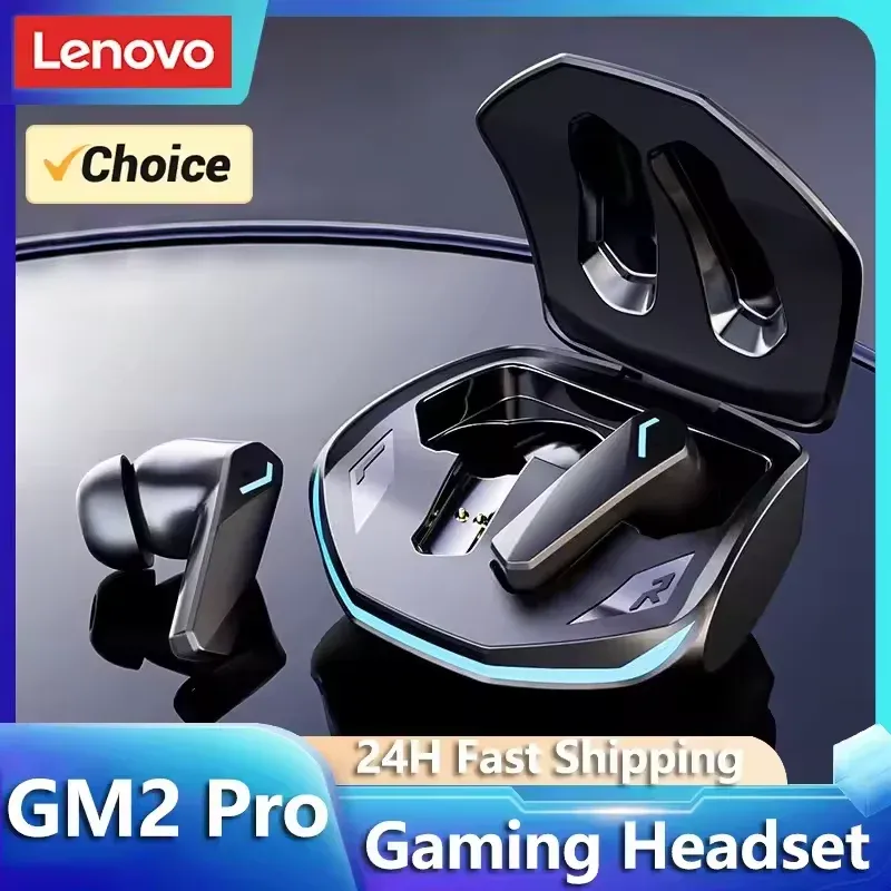 Lenovo GM2 Pro Wireless Bluetooth 5.3 Earphones, Gaming Low Latency Dual Mode Music Earbuds with Mic, Sports In-Ear Headset for Mobile Phones thumbnail 1