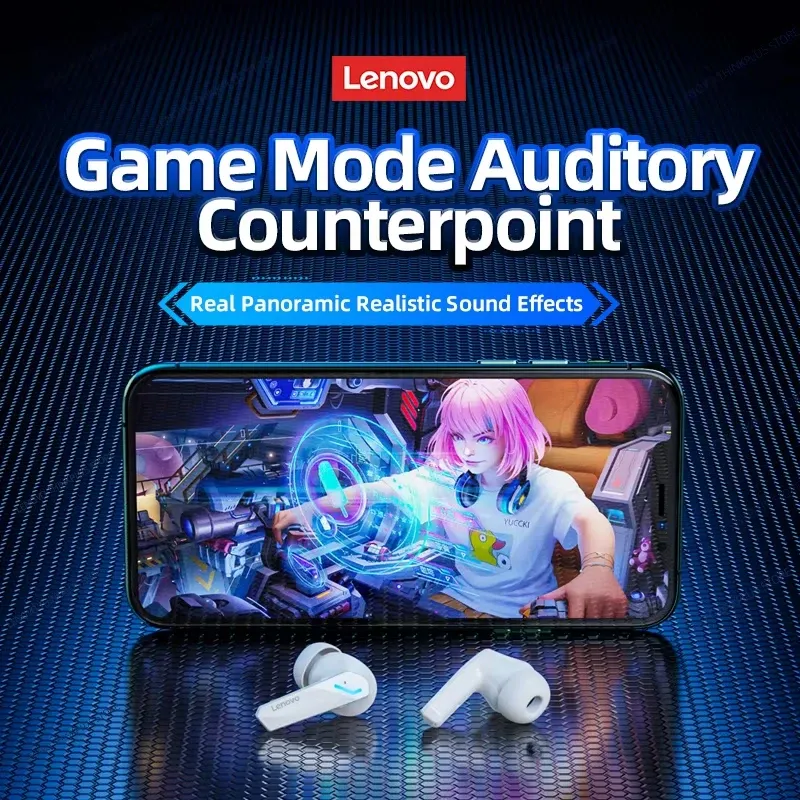 Lenovo GM2 Pro Wireless Bluetooth 5.3 Earphones, Gaming Low Latency Dual Mode Music Earbuds with Mic, Sports In-Ear Headset for Mobile Phones thumbnail 6