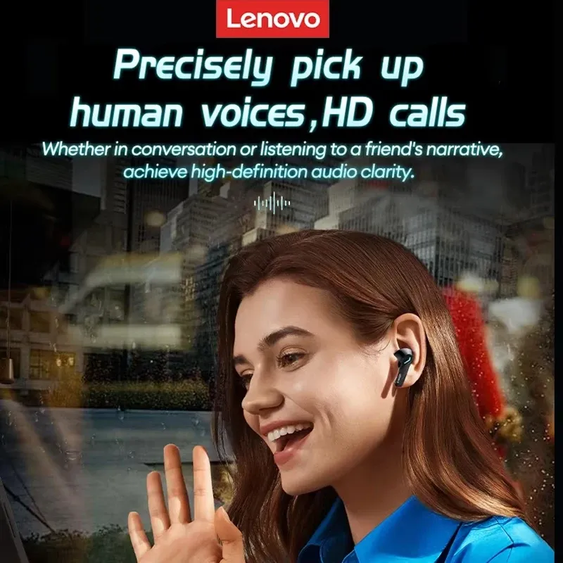 Lenovo GM2 Pro Wireless Bluetooth 5.3 Earphones, Gaming Low Latency Dual Mode Music Earbuds with Mic, Sports In-Ear Headset for Mobile Phones thumbnail 5