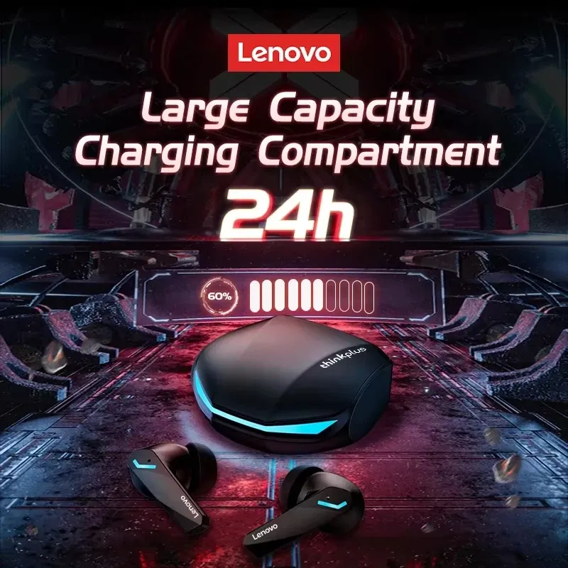 Lenovo GM2 Pro Wireless Bluetooth 5.3 Earphones, Gaming Low Latency Dual Mode Music Earbuds with Mic, Sports In-Ear Headset for Mobile Phones thumbnail 4