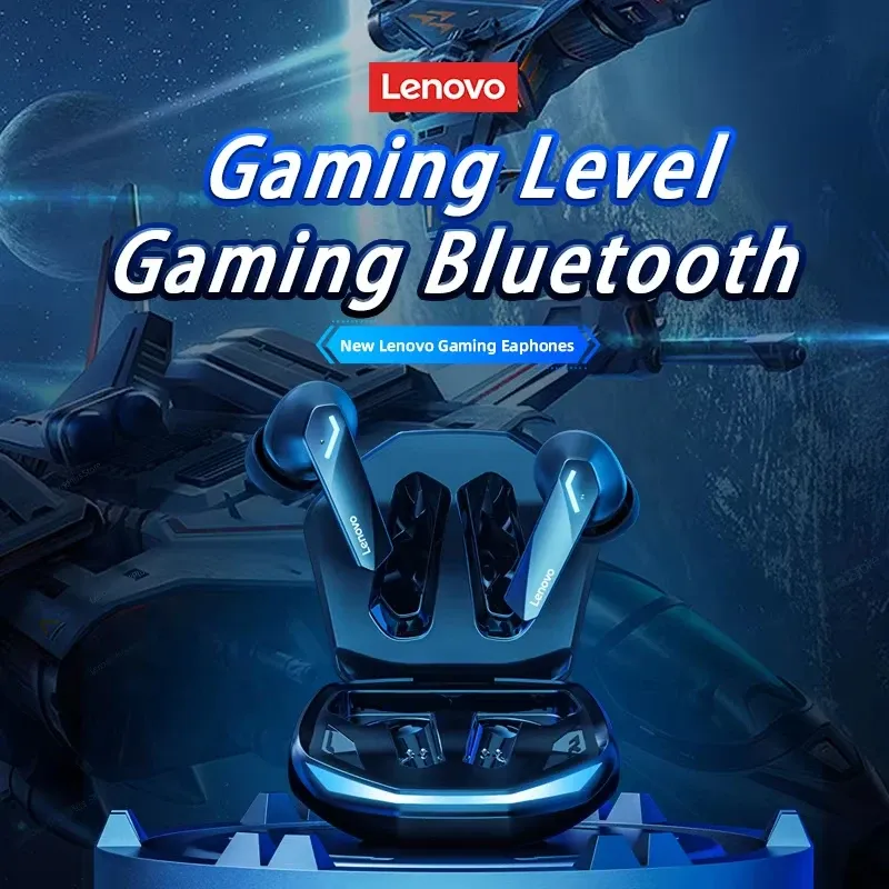 Lenovo GM2 Pro Wireless Bluetooth 5.3 Earphones, Gaming Low Latency Dual Mode Music Earbuds with Mic, Sports In-Ear Headset for Mobile Phones thumbnail 2