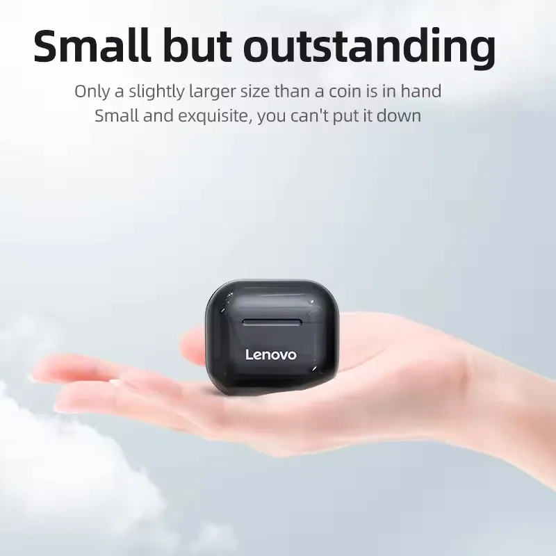 New LP40 Bluetooth V5.0 Wireless Earbuds, Sweatproof Lightweight Headphones with Mic, Compatible with Smartphones and Laptops for Sports and Daily Use thumbnail 6