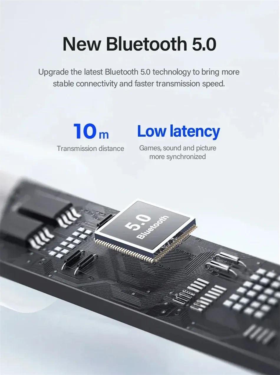 New LP40 Bluetooth V5.0 Wireless Earbuds, Sweatproof Lightweight Headphones with Mic, Compatible with Smartphones and Laptops for Sports and Daily Use showcase 11
