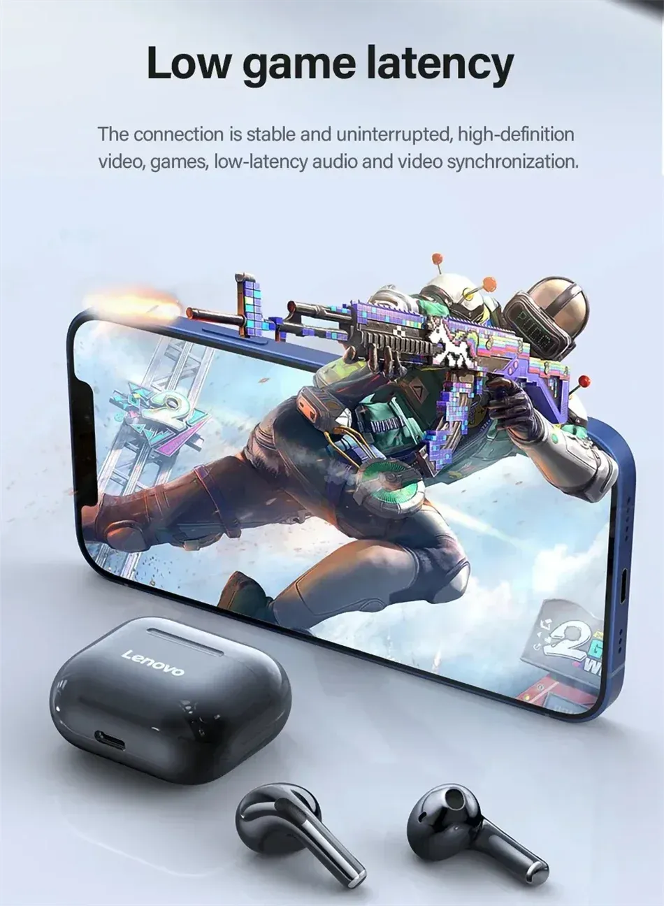 New LP40 Bluetooth V5.0 Wireless Earbuds, Sweatproof Lightweight Headphones with Mic, Compatible with Smartphones and Laptops for Sports and Daily Use showcase 12