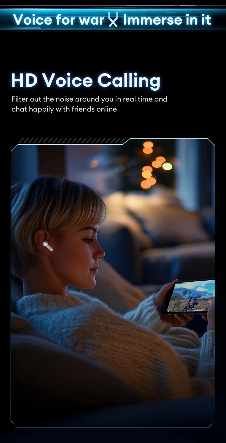 Lenovo XT53 Wireless Bluetooth 5.4 Earphones with LED Display, IPX4 Waterproof, Low Latency Gaming Mode, 26H Battery Life, Immersive 3D Stereo Sound for Mobile Gamers & Music Lovers showcase 9