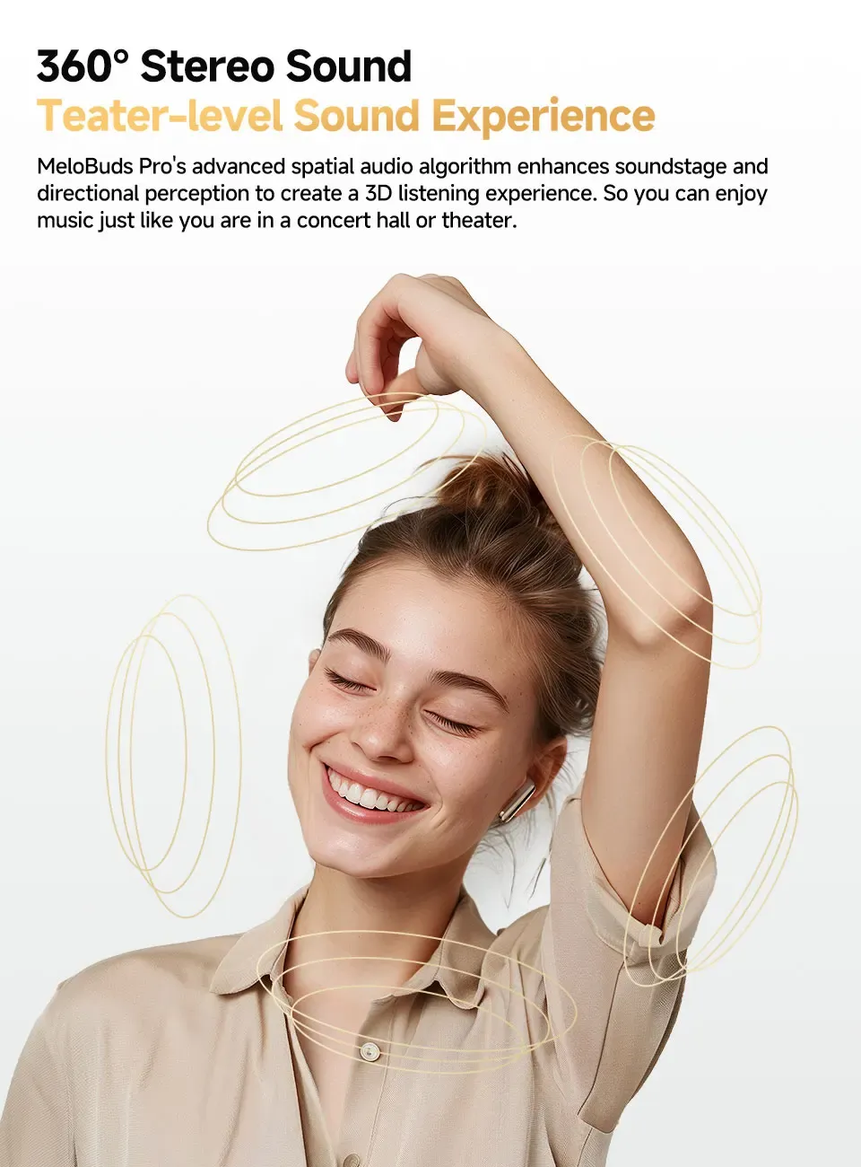 QCY MeloBuds Pro Wireless Earbuds with 46dB Hybrid ANC, Bluetooth 5.3, Hi-Res LDAC Audio, 6 Mics, 34H Battery Life, In-Ear Detection - Perfect for Calls & Music on the Go showcase 13