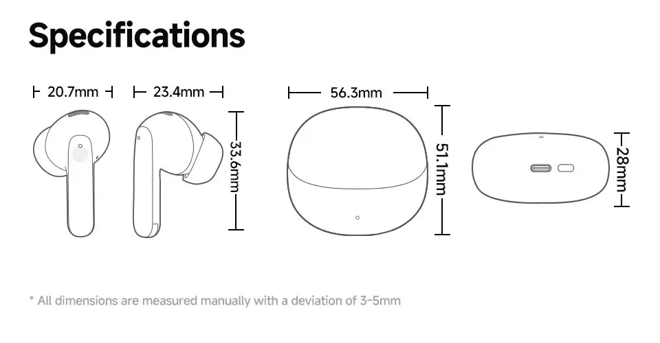 QCY MeloBuds Pro Wireless Earbuds with 46dB Hybrid ANC, Bluetooth 5.3, Hi-Res LDAC Audio, 6 Mics, 34H Battery Life, In-Ear Detection - Perfect for Calls & Music on the Go showcase 19