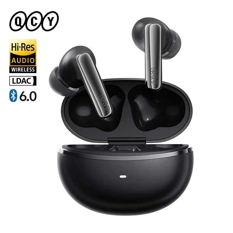QCY MeloBuds N70 Adaptive ANC Wireless Earbuds, Bluetooth 6.0 LDAC Hi-Res Audio, 6 Mics ENC for Clear Calls, 50-Hour Playtime, Wireless Charging, IPX5 Waterproof, Smart In-Ear Detection thumbnail 1